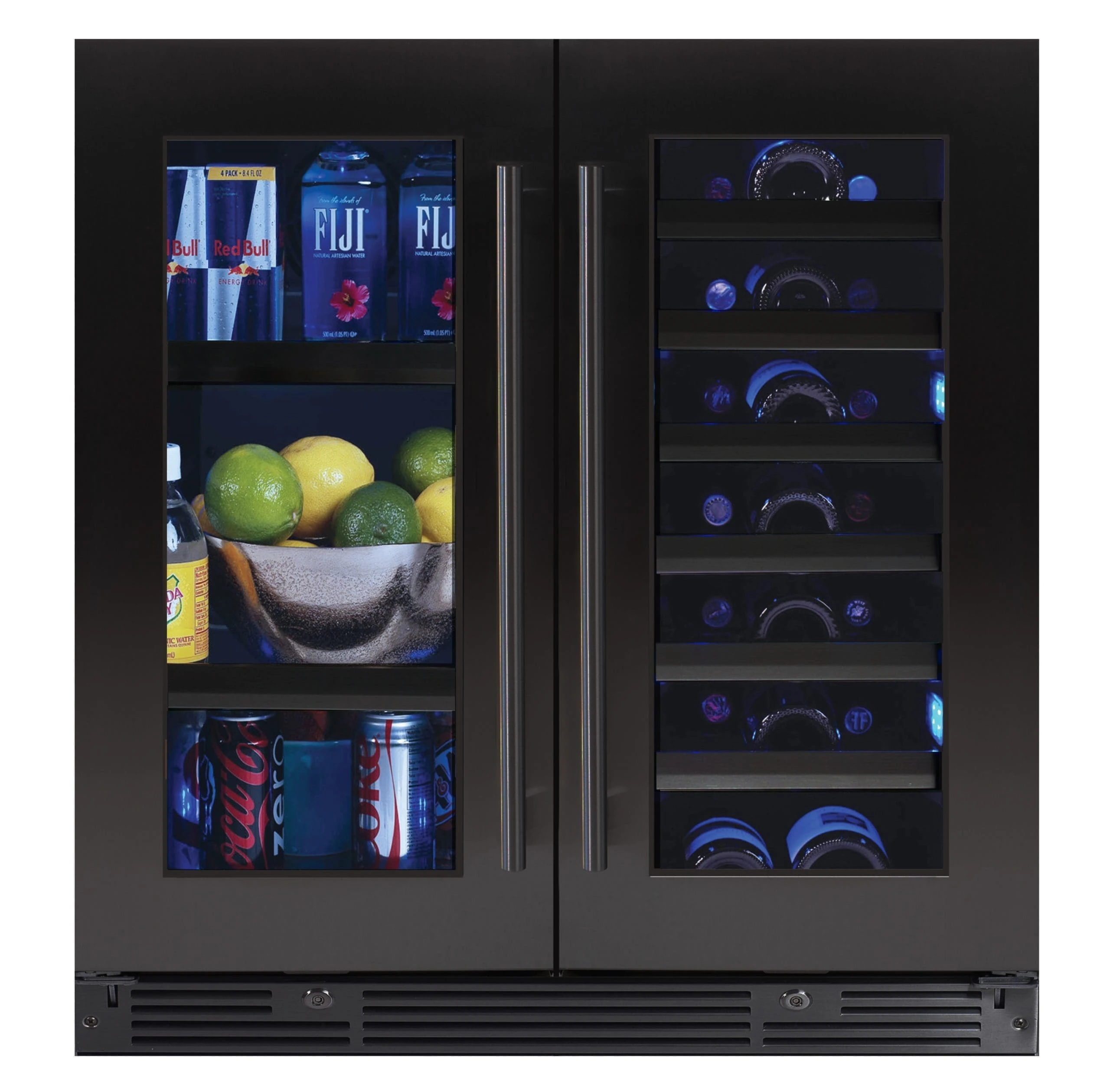 30" Beverage/Wine Double Door XOU30BWDDGBS