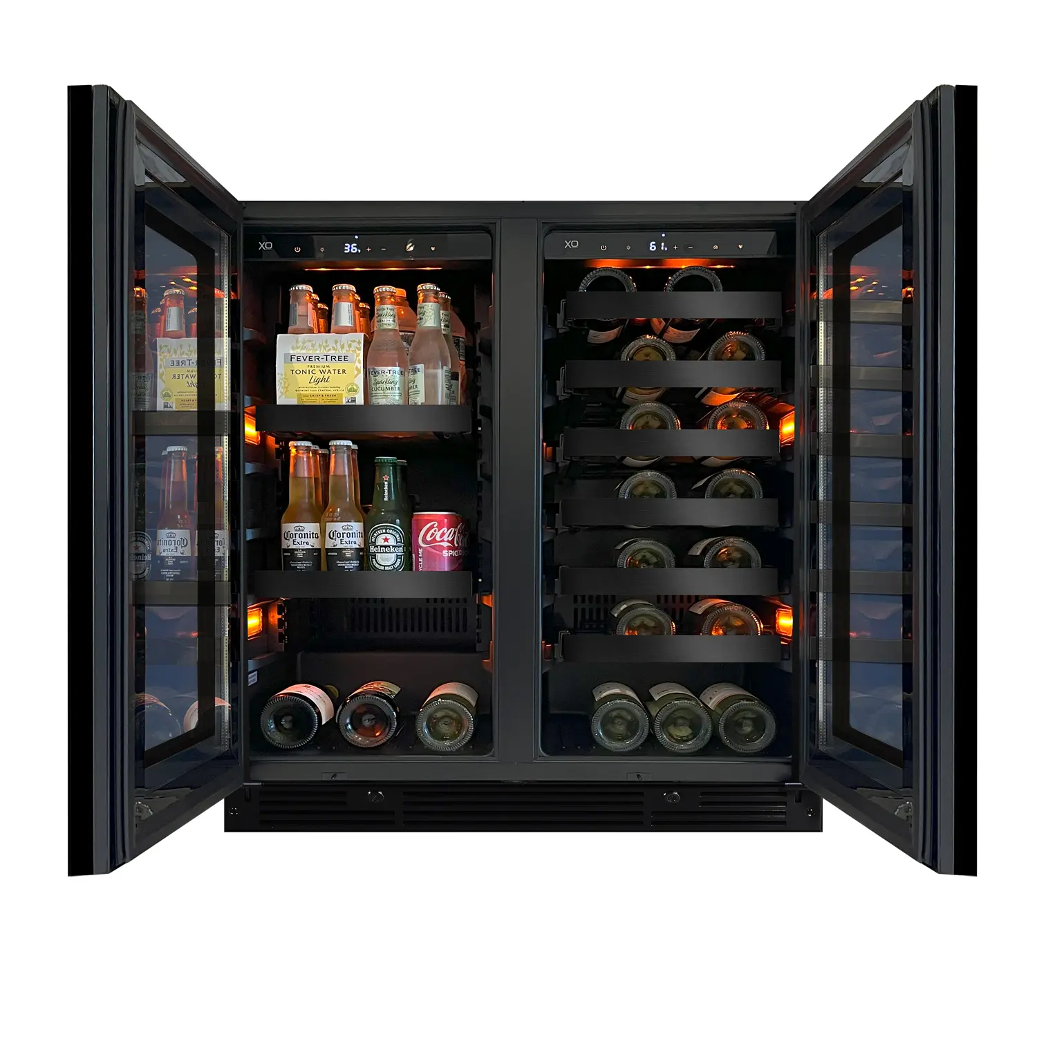 30" Beverage/Wine Double Door XOU30BWDDGBS