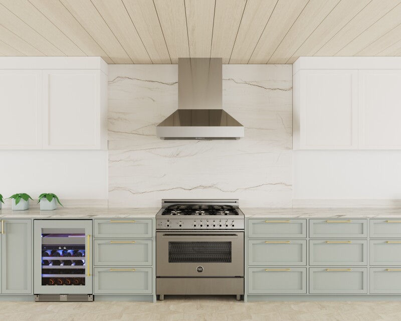 Wall Chimney Range Hood view 2