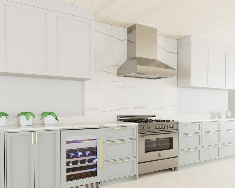 Wall Chimney Range Hood view 4