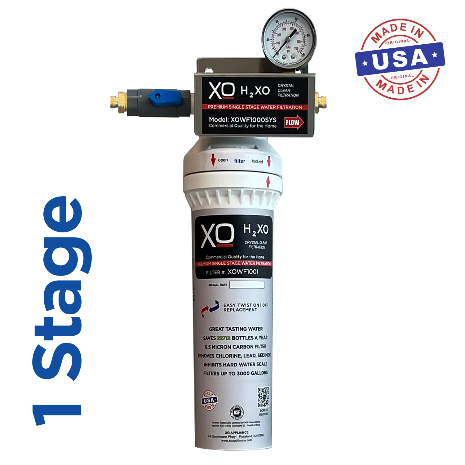 Single Stage In-Line Drinking Water Filtration System view 2