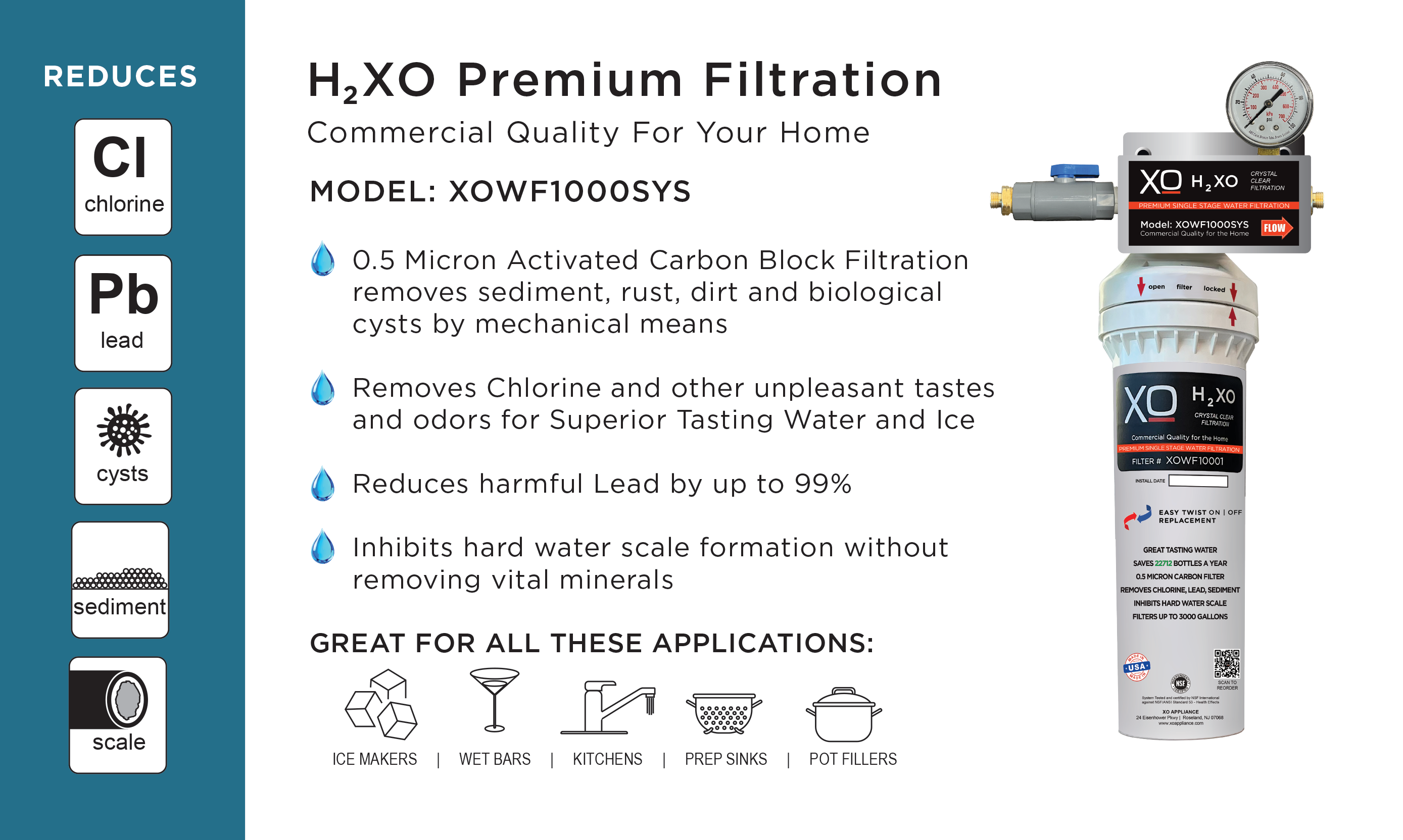 Single Stage In-Line Drinking Water Filtration System view 5