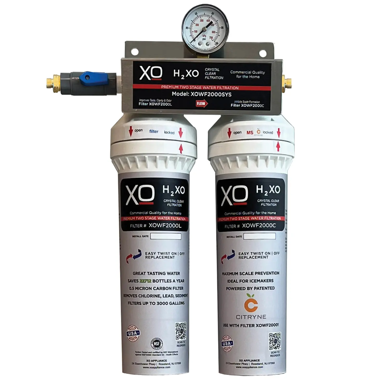 In-Line Drinking Water Filtration System XOWF2000SYS