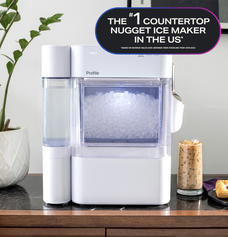 Ge Profile™ Opal™ 2.0 Ultra Nugget Ice Maker With Side Tank And Scale Inhibiting Filter XPIO13SWOW