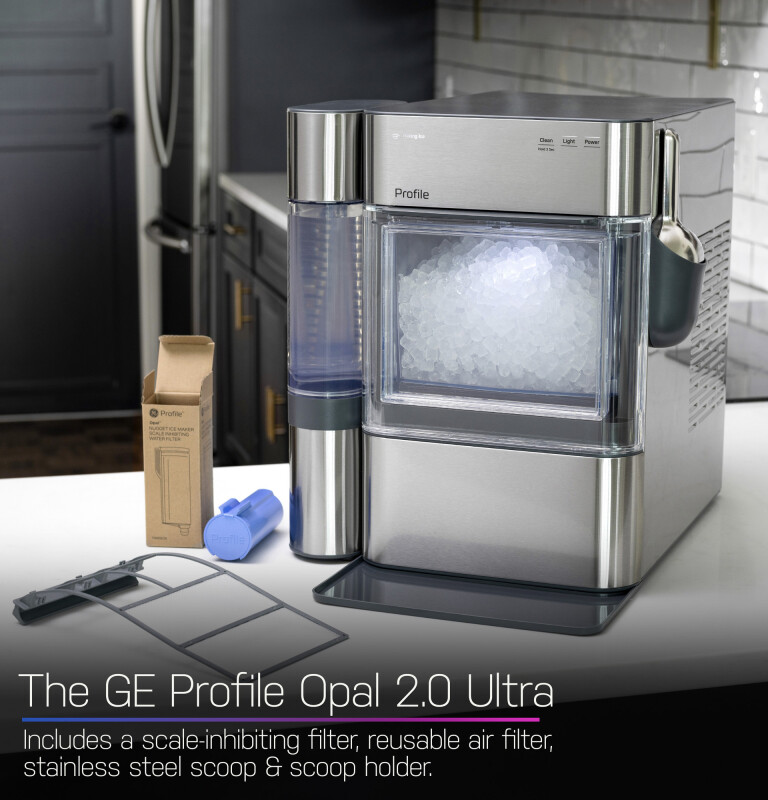 Ge Profile™ Opal™ 2.0 Ultra Nugget Ice Maker With Side Tank And Scale Inhibiting Filter XPIO13SWOW