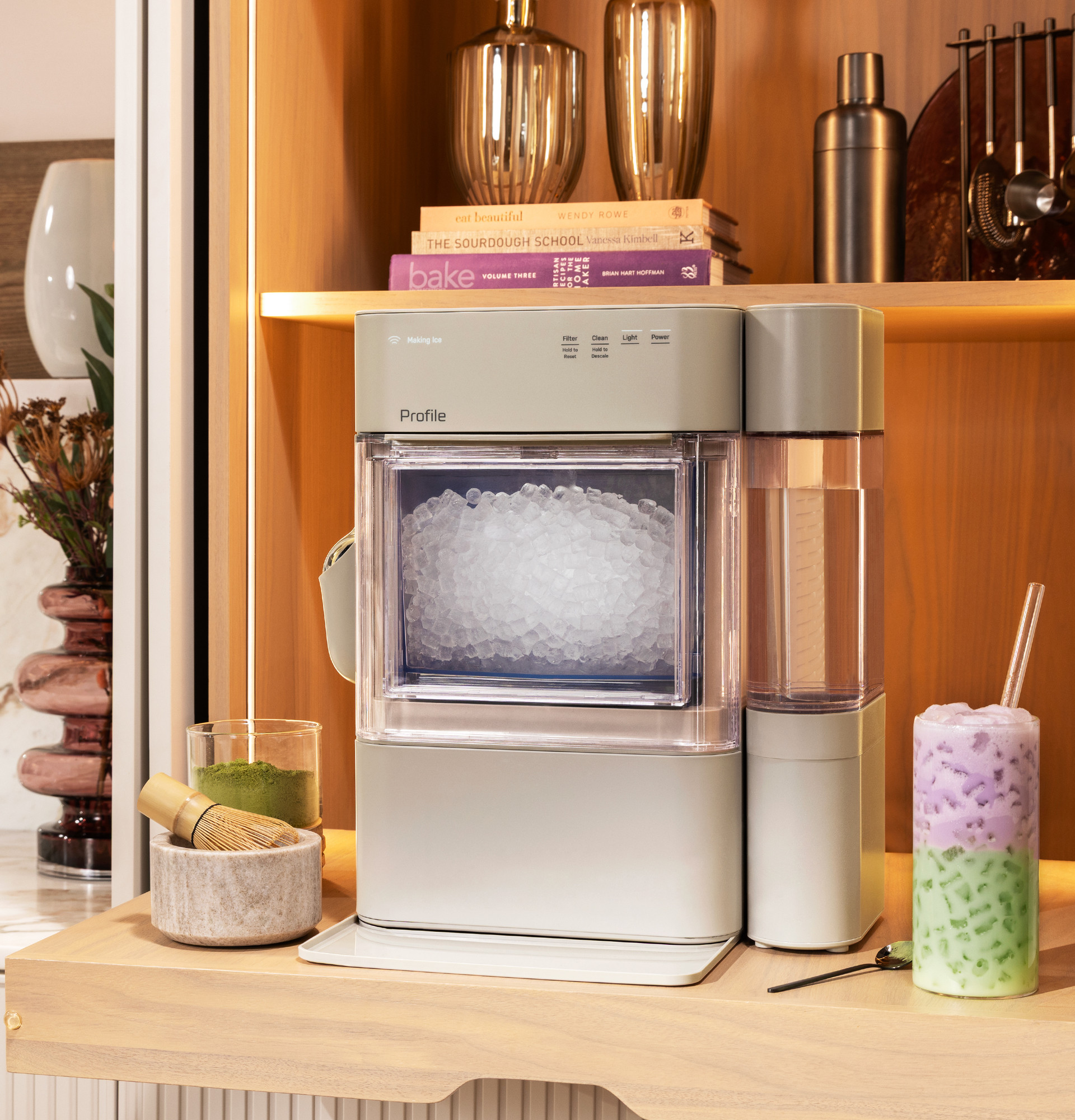 Opal 2.0 Ultra Nugget Ice Maker with Side Tank and Scale Inhibiting Filter XPIO13SWSO
