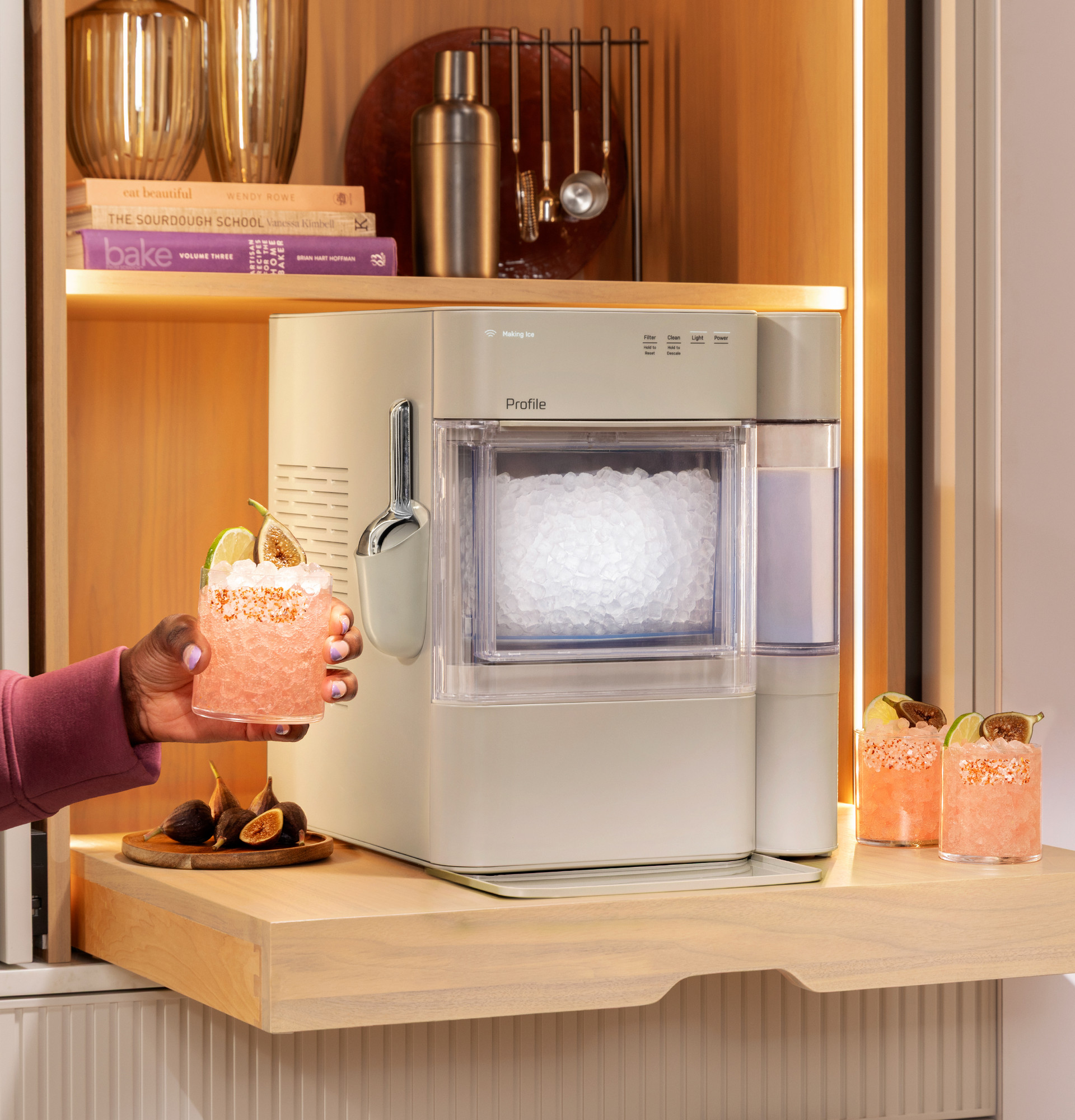 Opal 2.0 Ultra Nugget Ice Maker with Side Tank and Scale Inhibiting Filter XPIO13SWSO