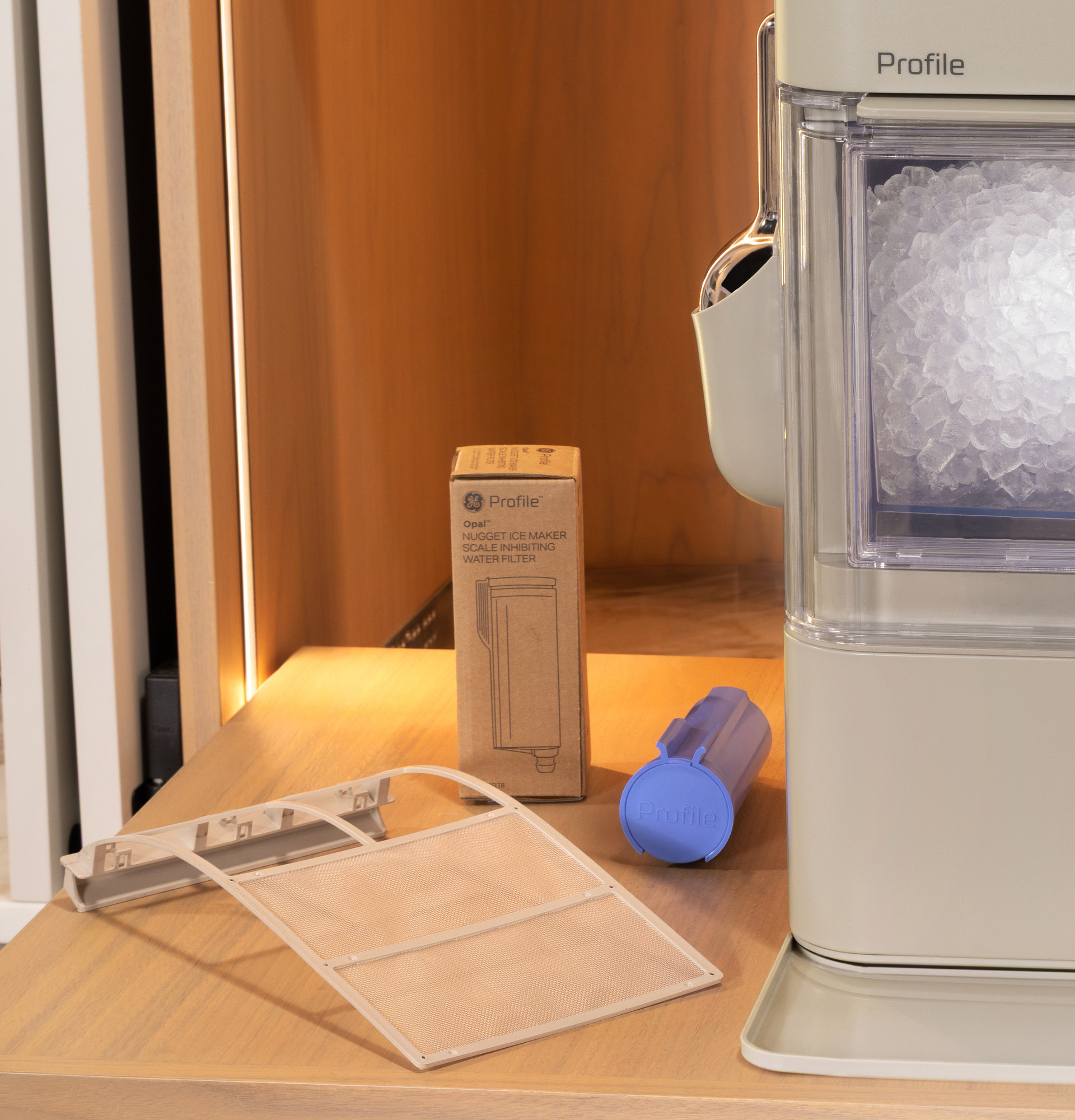 Opal 2.0 Ultra Nugget Ice Maker with Side Tank and Scale Inhibiting Filter XPIO13SWSO