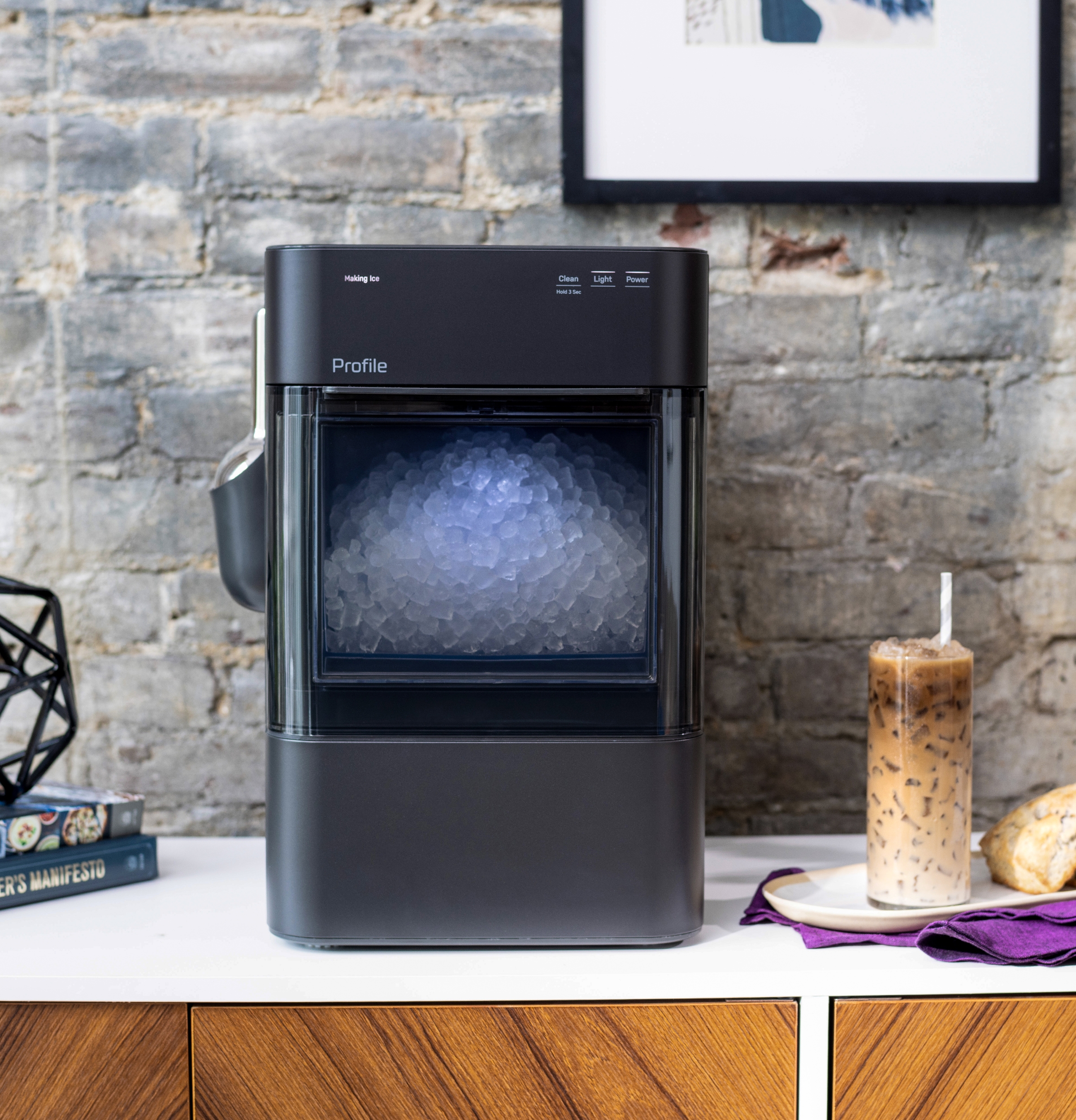 Ge Profile™ Opal™ 2.0 Ultra Nugget Ice Maker With Scale Inhibiting Filter XPIO23SWBB