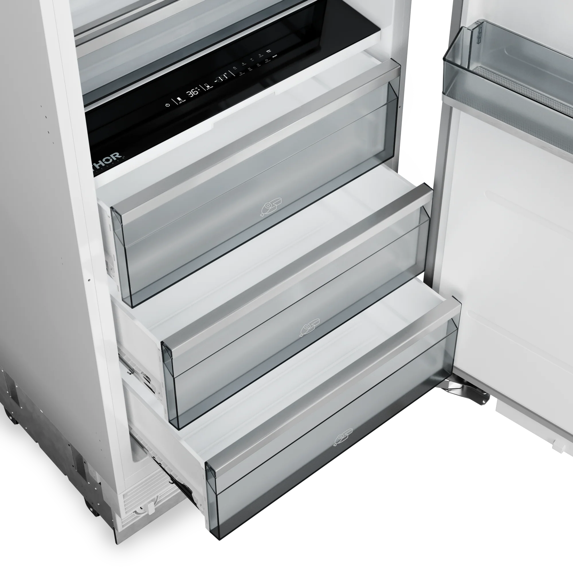 30 Inch Built-in Refrigerator Column, Stainless Steel Panel Ready XRF30CRFSS