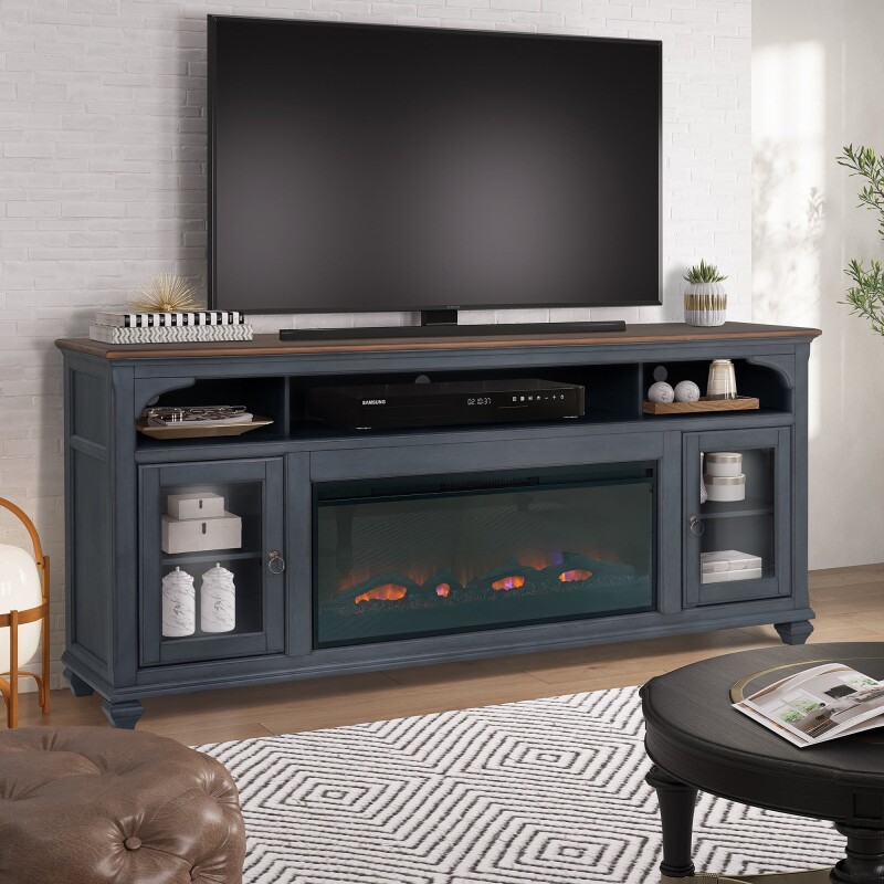 Americana 86" L/w Fireplace Console ZAMR1986