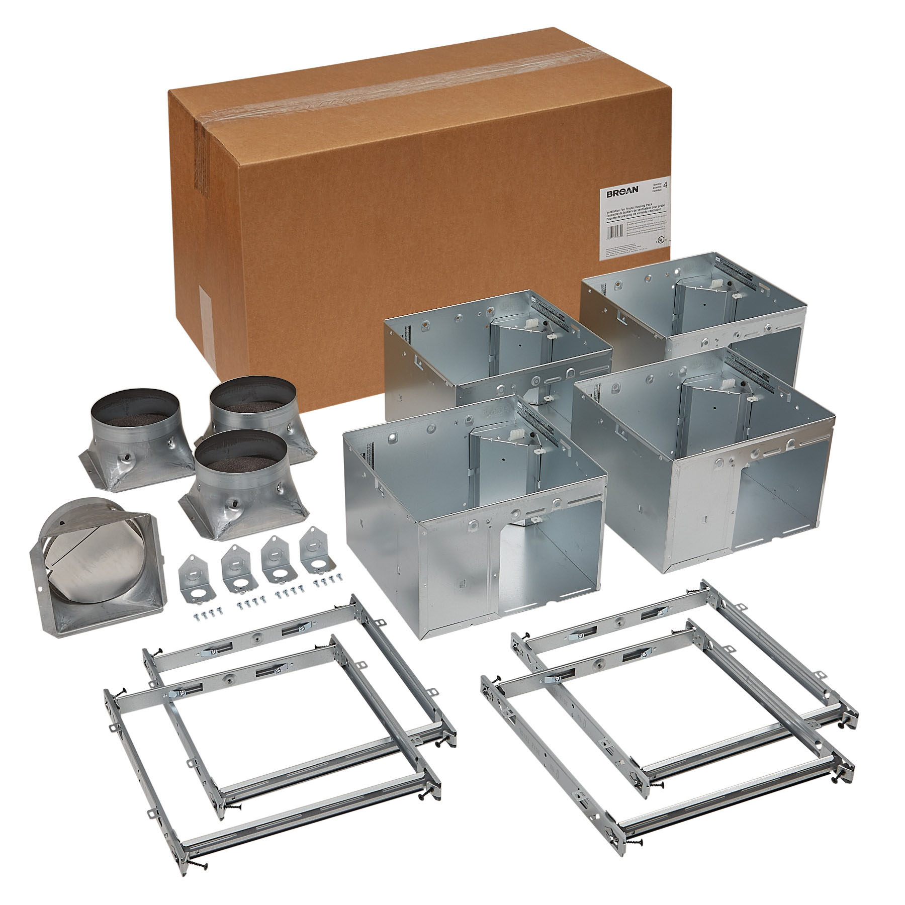 Exhaust Ventilation Fan Housing Pack, Use w/ ZB80F ZB00H