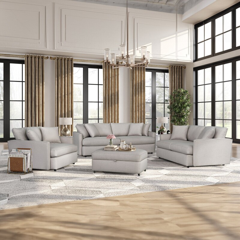 Bishop Grey Convertible Sofa ZBIS0300S