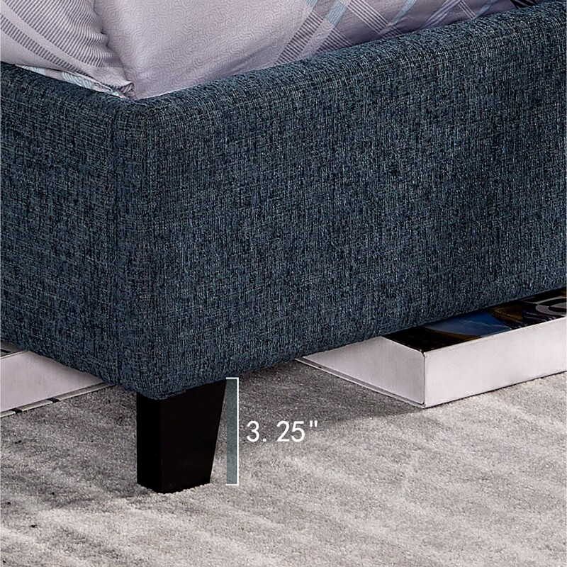 Squares Bridger Qn Bed- End Denim ZBRD7000QN