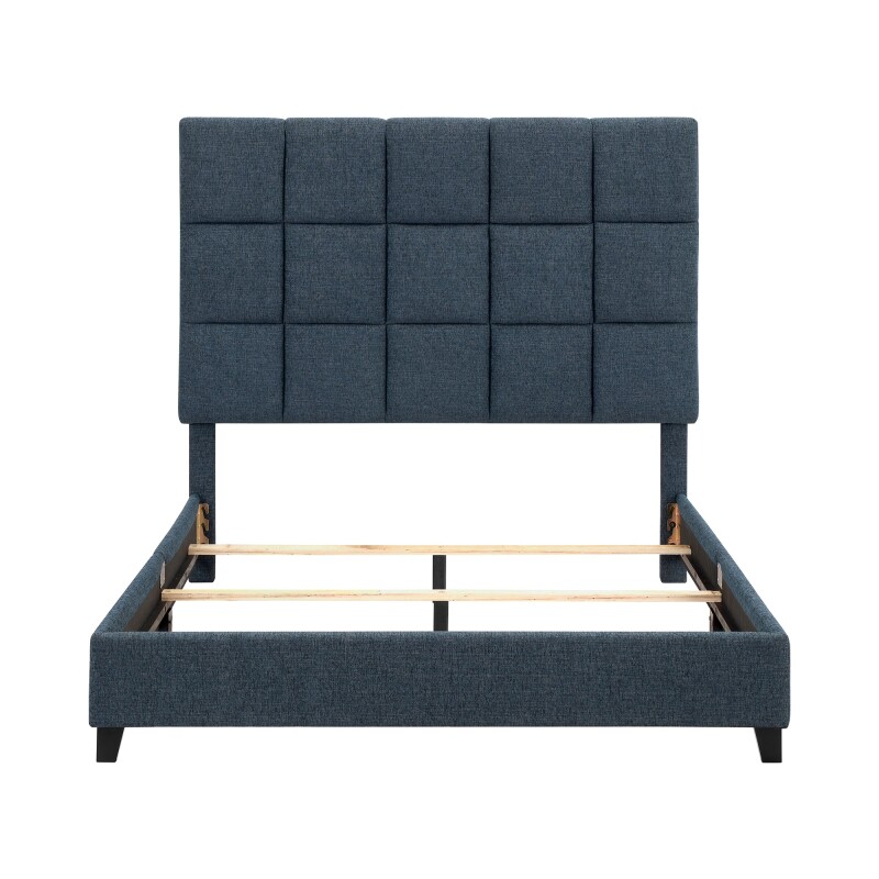 Squares Bridger Qn Bed- End Denim ZBRD7000QN