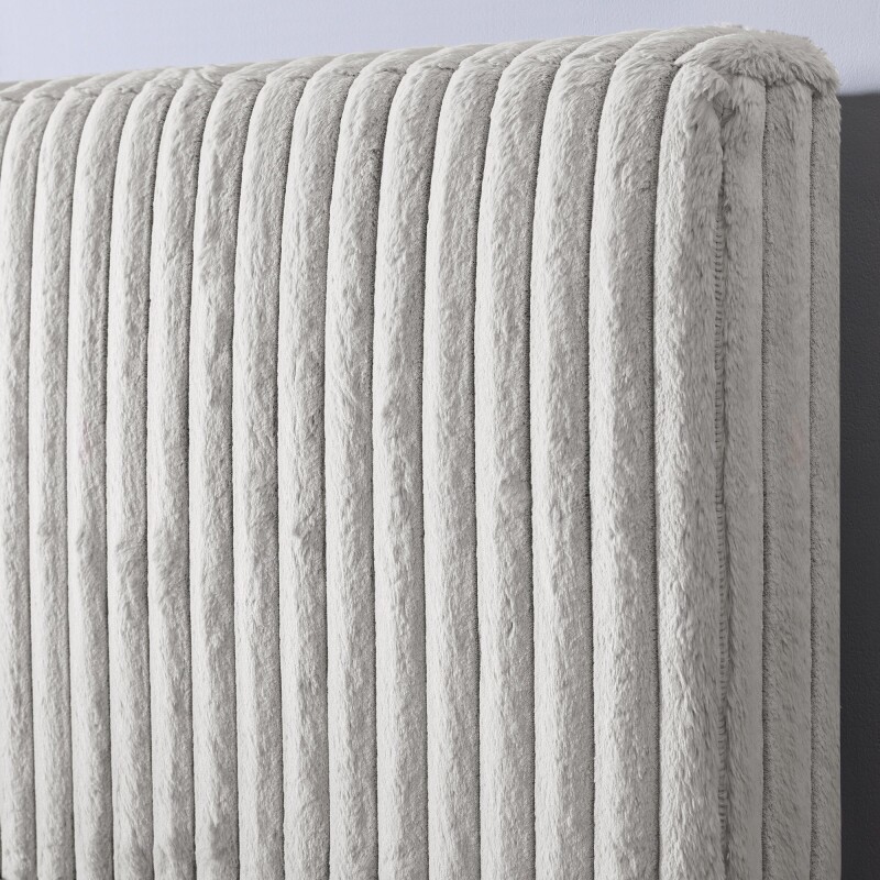 Bridger Upholstered Panel Bed Stone ZBRD7003KG