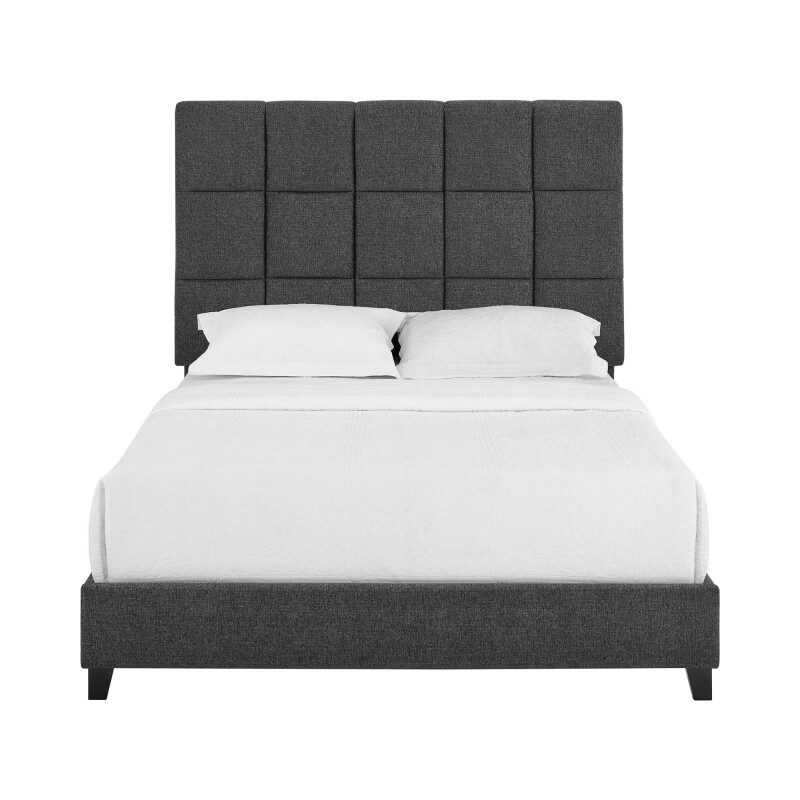 Square Bridger Qn Bed- End Granite ZBRD7007QN