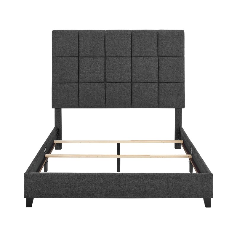 Square Bridger Qn Bed- End Granite ZBRD7007QN