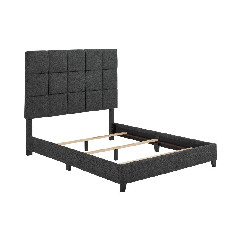 Square Bridger Qn Bed- End Granite ZBRD7007QN