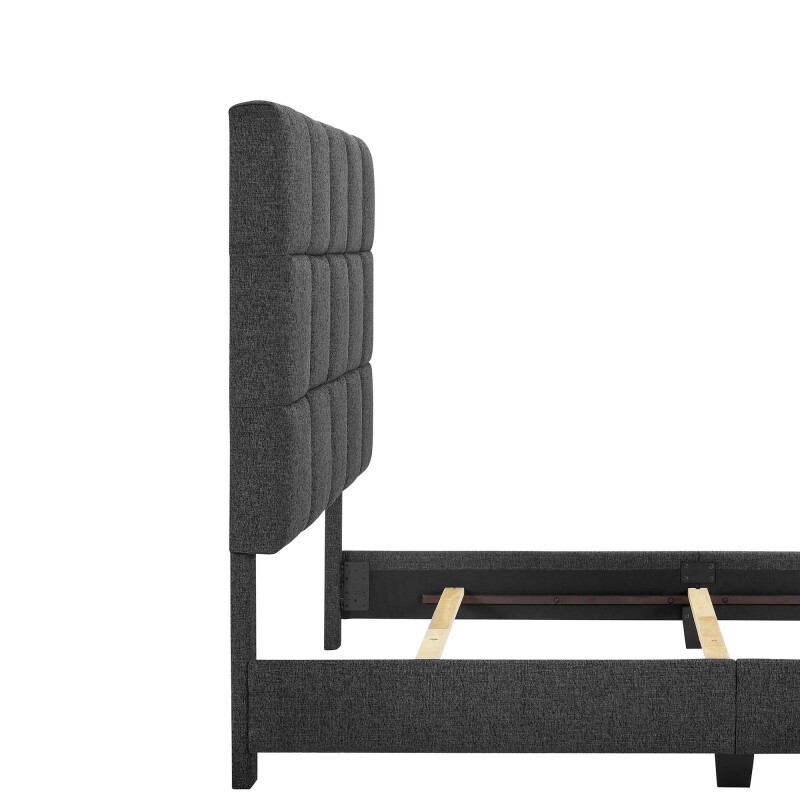 Square Bridger Qn Bed- End Granite ZBRD7007QN