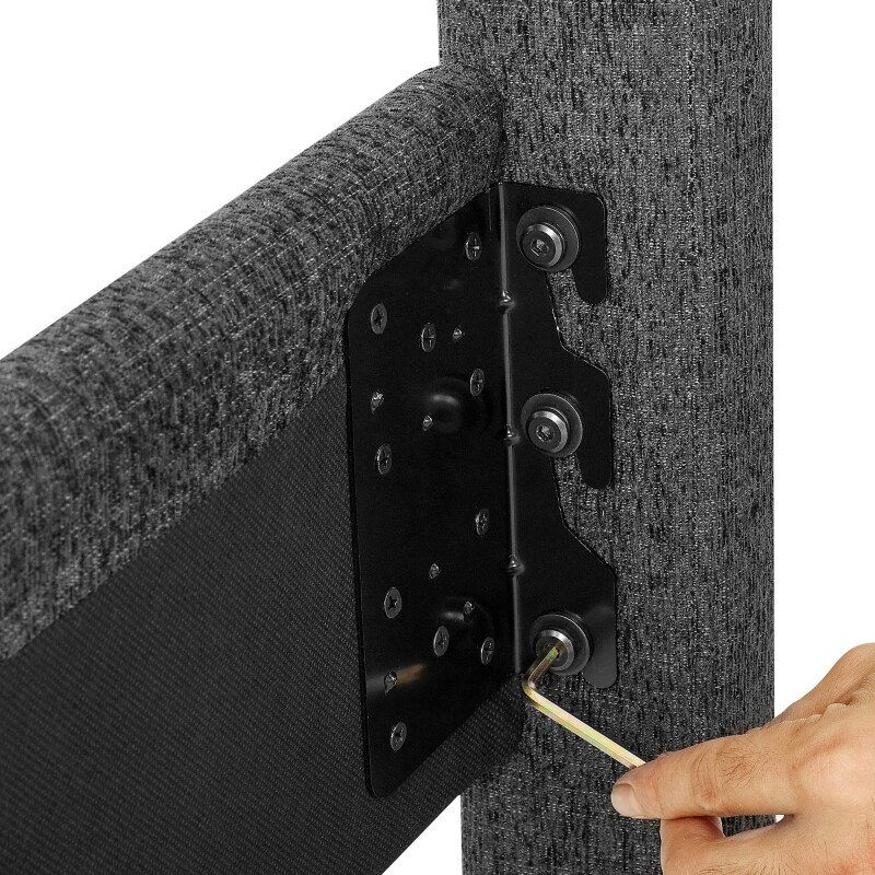 Square Bridger Qn Bed- End Granite ZBRD7007QN