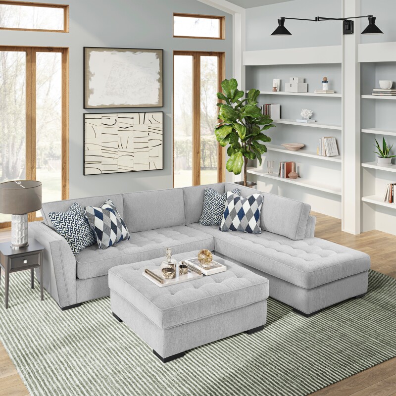 Cyndi 2-Piece Sectional ZCYN0701GRP1