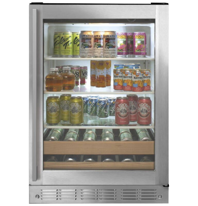 Monogram 24" Stainless Steel Beverage Center ZDBR240NBS