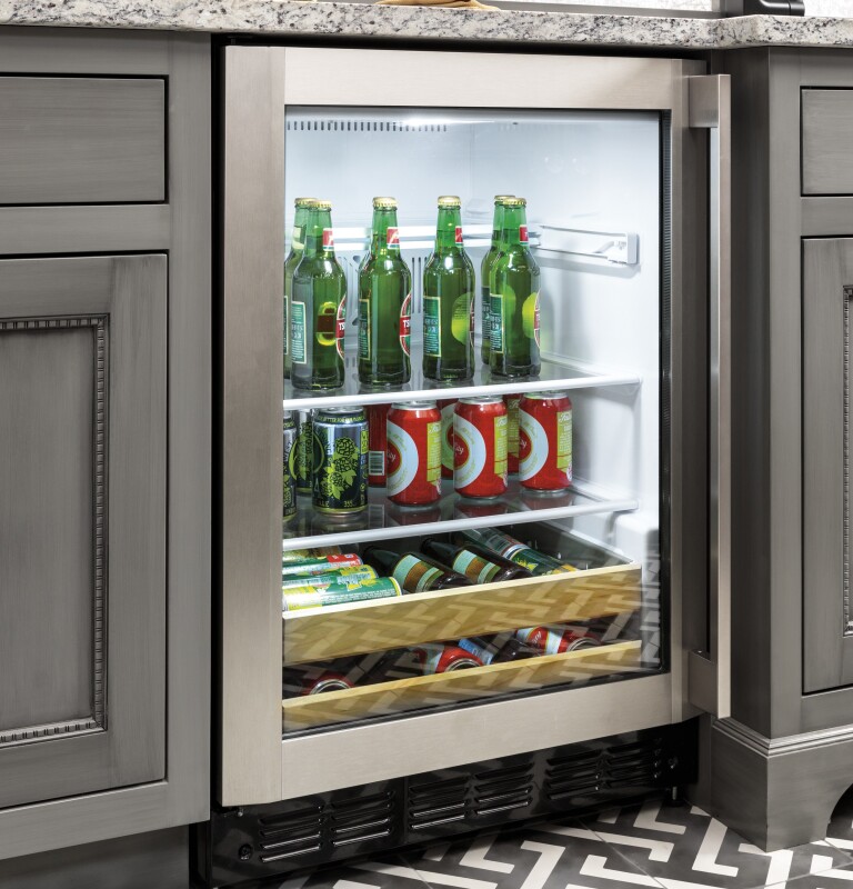 Monogram 24" Stainless Steel Beverage Center ZDBR240NBS