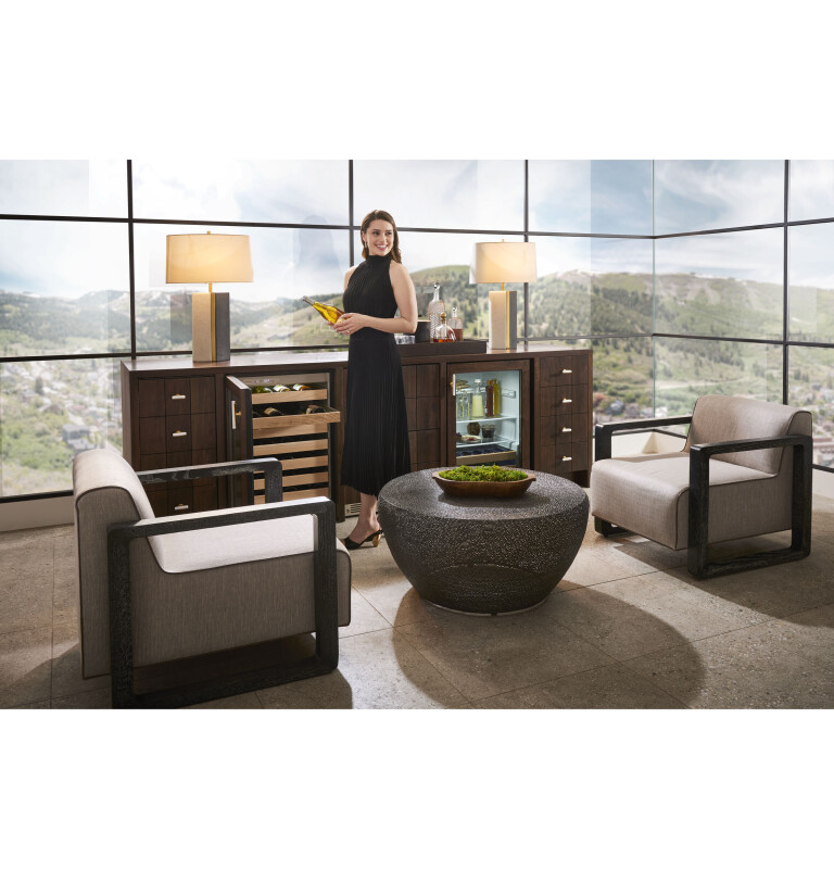 Monogram 24" Stainless Steel Beverage Center ZDBR240NBS