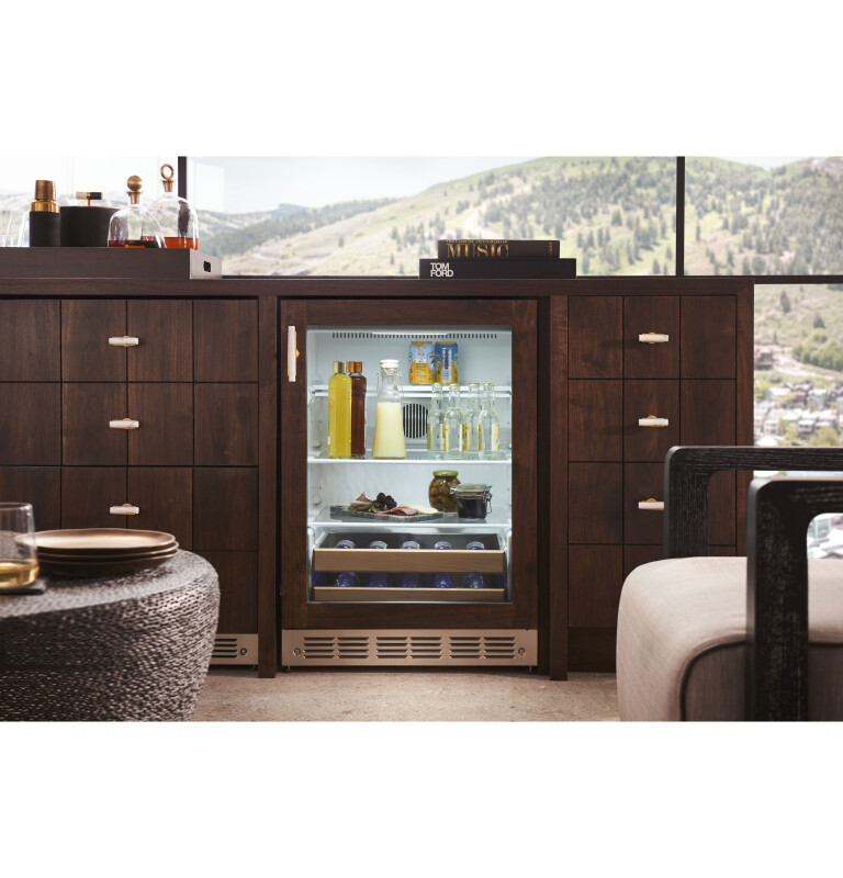 Monogram 24" Stainless Steel Beverage Center ZDBR240NBS