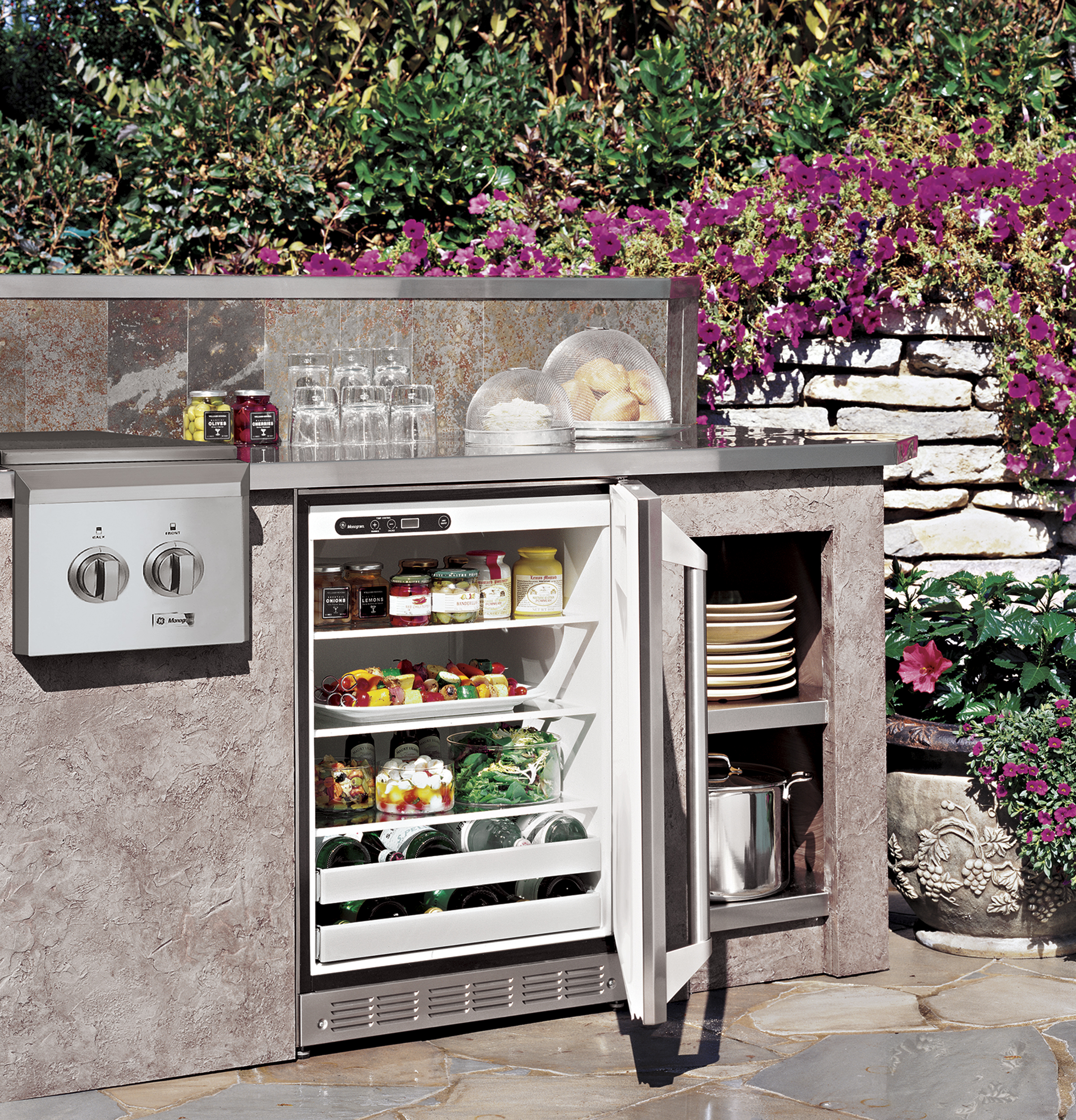 GE Monogram® Outdoor/Indoor Refrigerator Module ZDOD240PSS, product image 2 of 8