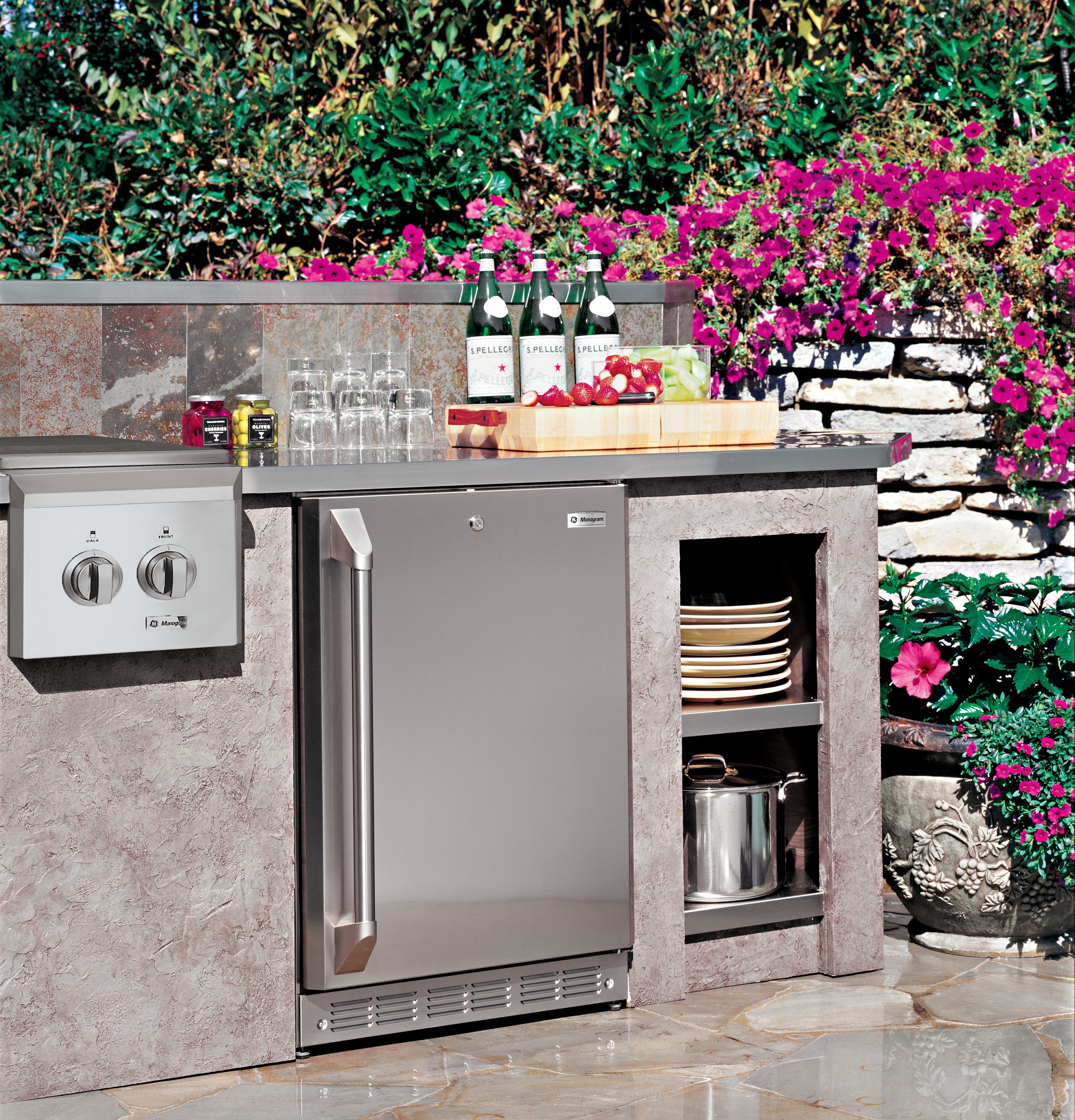 GE Monogram® Outdoor/Indoor Refrigerator Module ZDOD240PSS, product image 3 of 8
