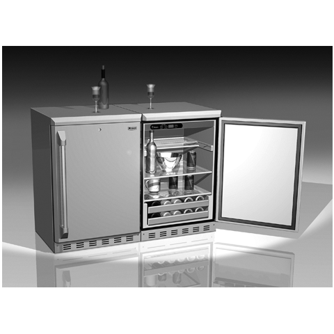 GE Monogram® Outdoor/Indoor Refrigerator Module ZDOD240PSS, product image 8 of 8