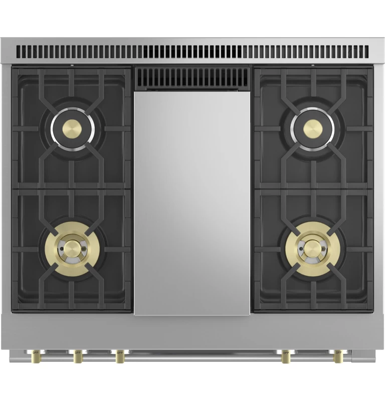Monogram 36" Dual-Fuel Professional Range with 4 Burners and Griddle ZDP364NDTSS