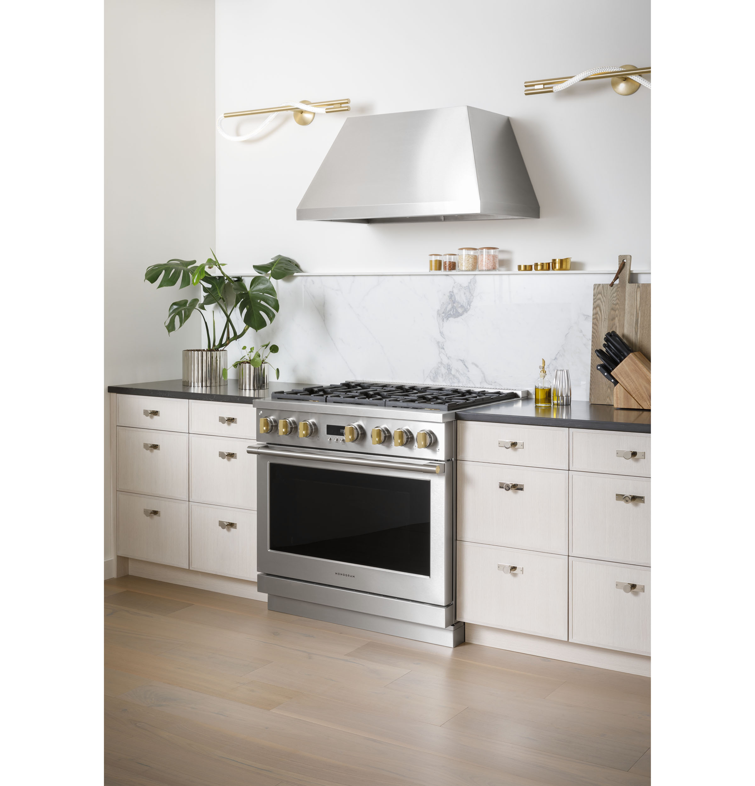 Monogram 36" Dual-Fuel Professional Range with 6 Burners ZDP366NTSS