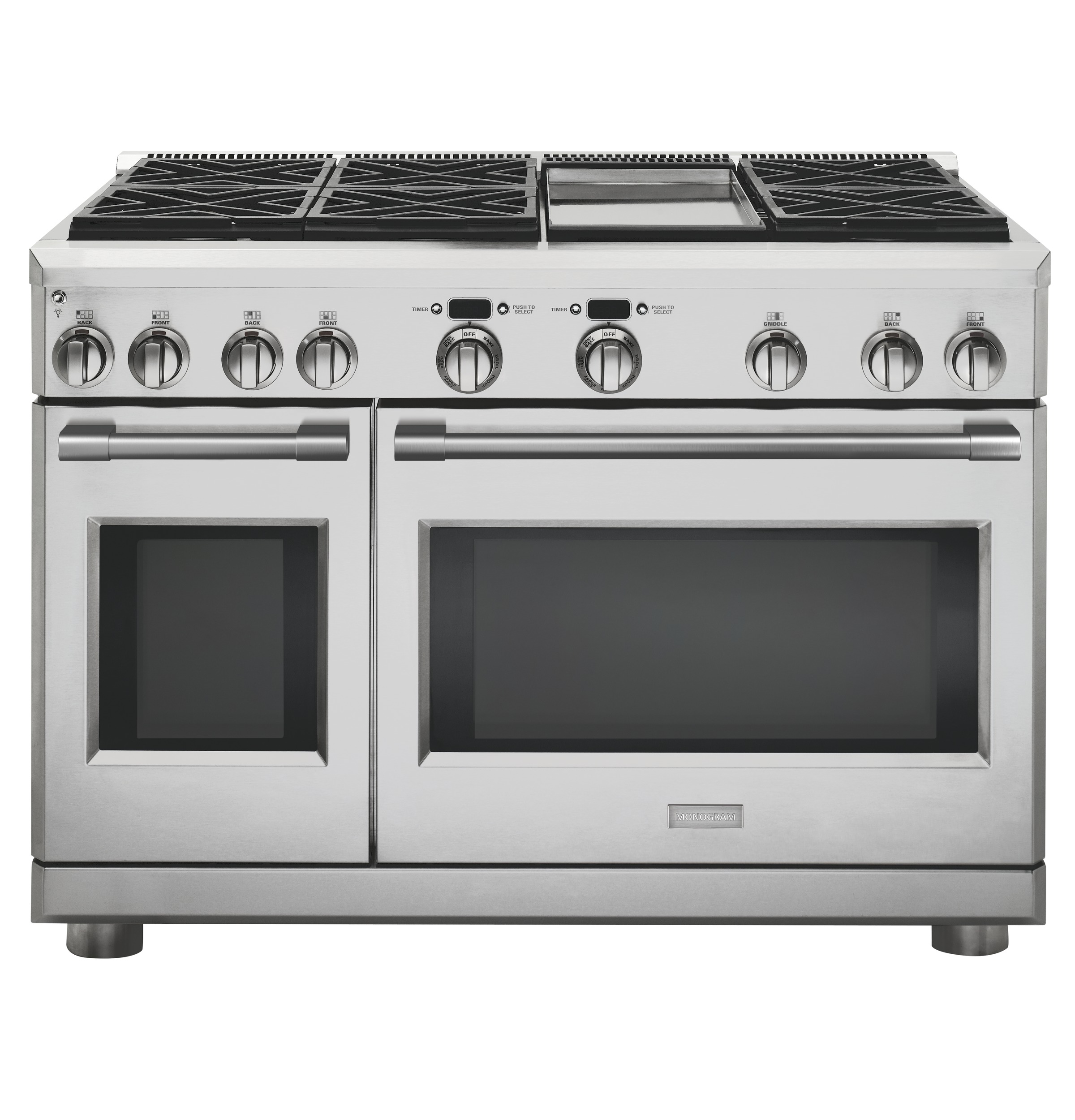 48" Dual-Fuel Professional Range with 6 Burners and Griddle (Natural Gas) ZDP486NDNSS