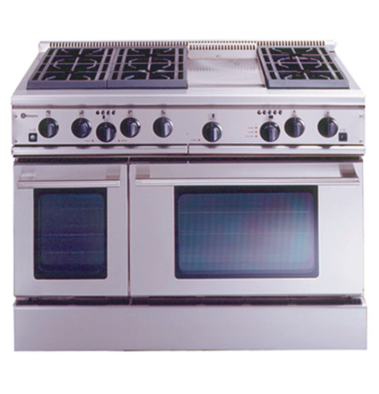 Monogram GE  48" Professional Range with 6 Burners and Griddle (Liquid Propane) Stainless Steel ZDP48L6DWSS Picture 1