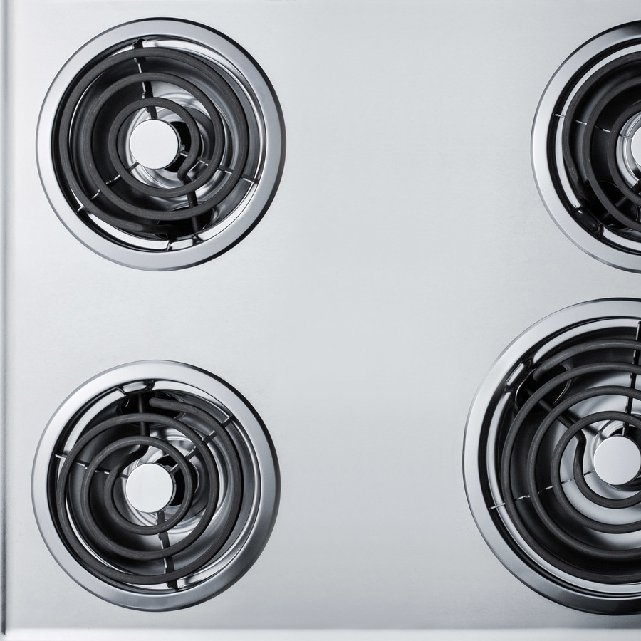 30" Wide 230V 4-Burner Coil Cooktop ZEL05