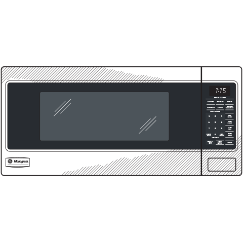 Monogram 1.1 Cu. Ft. Countertop Microwave Oven ZEM115SJSS