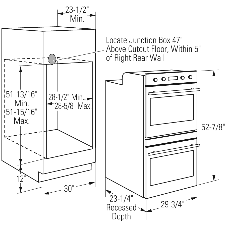 GE Monogram® 30" Built-In Electronic Convection Double Wall Oven view 14