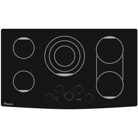 GE Monogram® 36" Electric Cooktop view 3