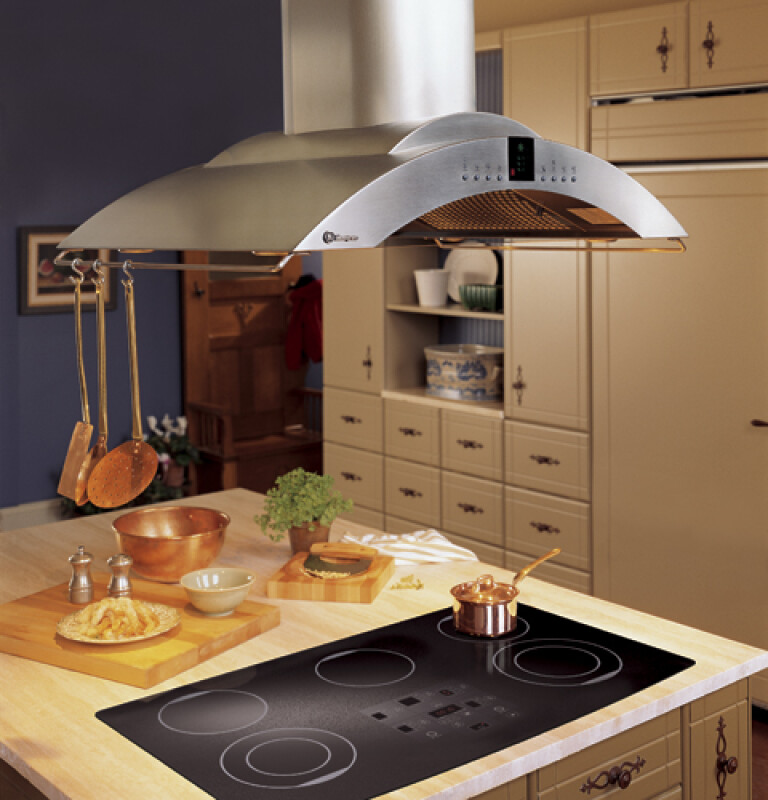 GE Monogram® 36" Black Digital Cooktop with Ribbon Elements, Warmer Burner and Bridge Burner view 2