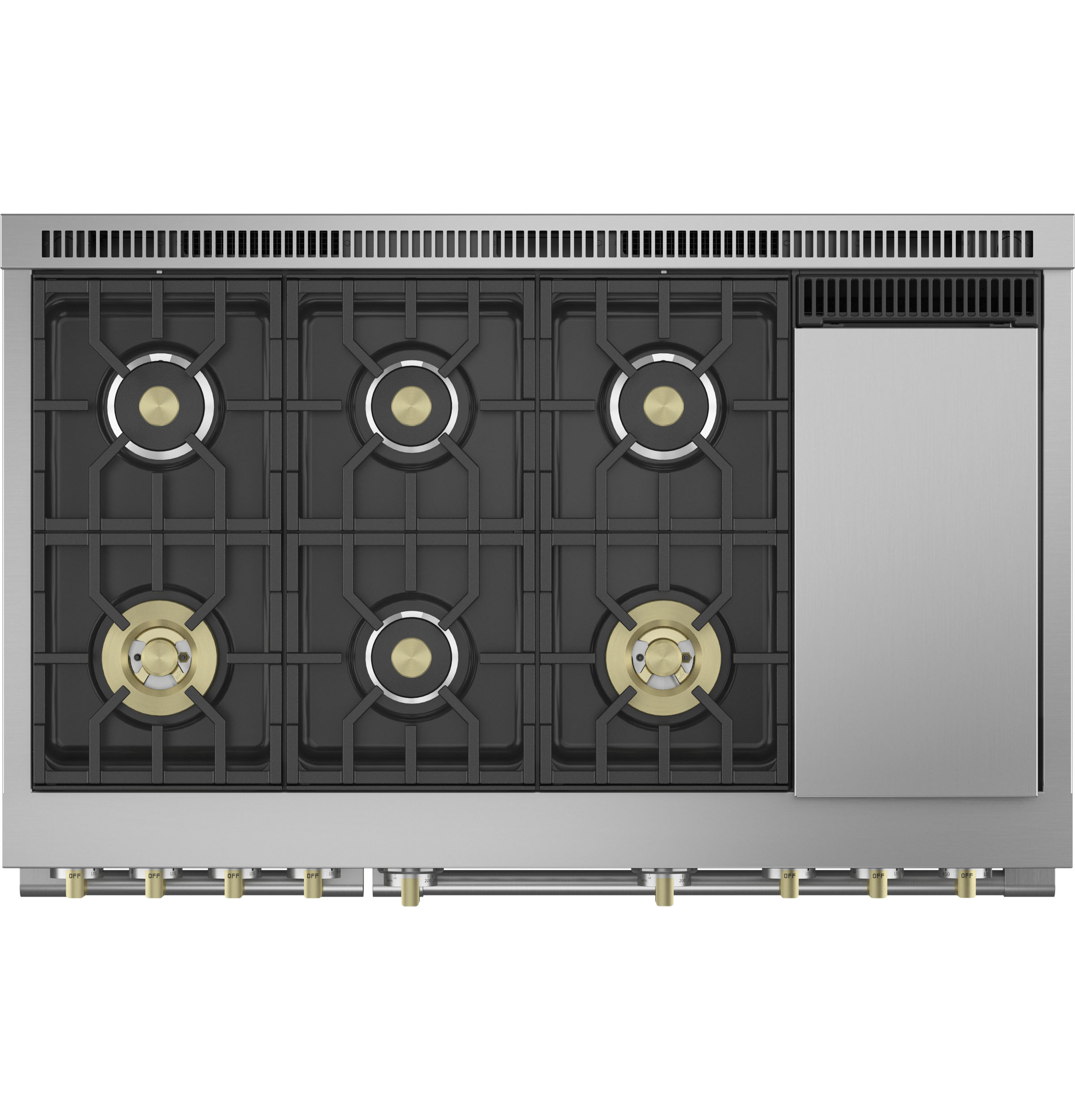 Monogram 48" All Gas Professional Range with 6 Burners and Griddle ZGP486NDTSS