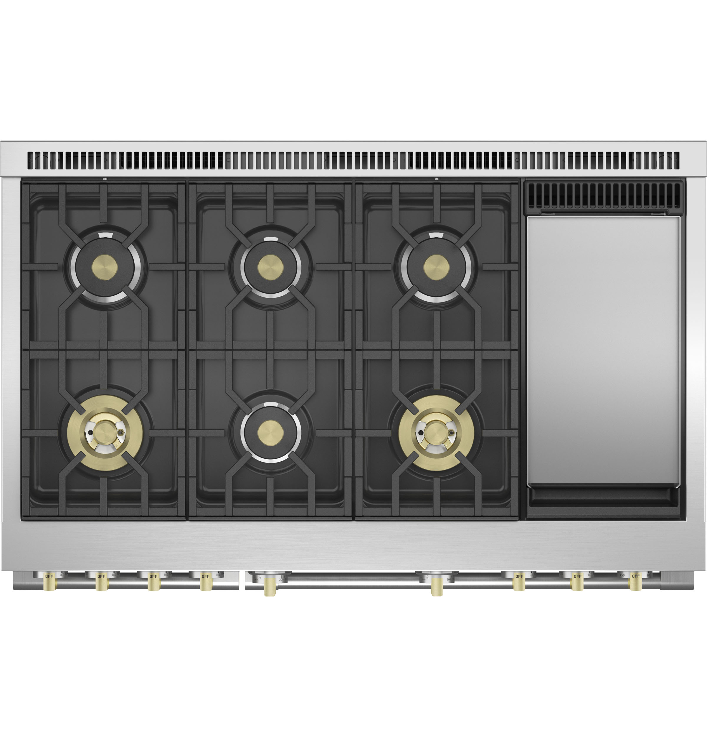 Monogram 48" All Gas Professional Range with 6 Burners and Griddle ZGP486NDTSS