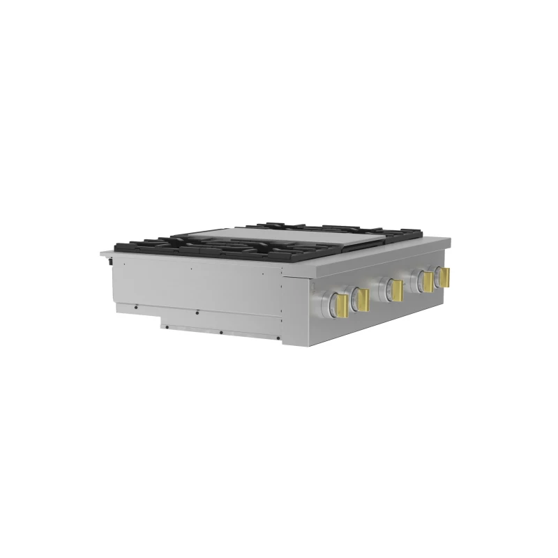 Monogram 36" Professional Gas Rangetop with 4 Burners and Griddle ZGU364NDTSS