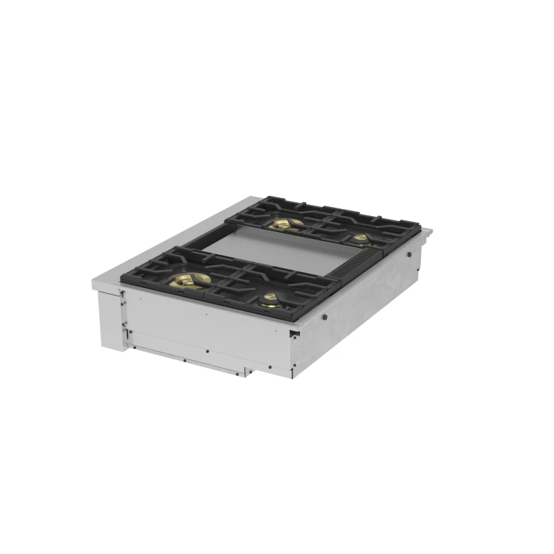 Monogram 36" Professional Gas Rangetop with 4 Burners and Griddle ZGU364NDTSS