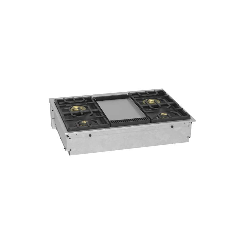 Monogram 36" Professional Gas Rangetop with 4 Burners and Griddle ZGU364NDTSS