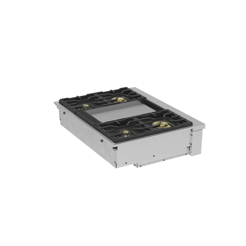 Monogram 36" Professional Gas Rangetop with 4 Burners and Griddle ZGU364NDTSS
