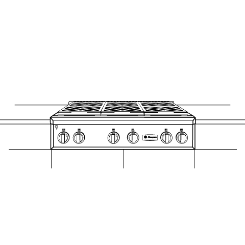 Monogram 36" Professional Gas Rangetop with 6 Burners (Natural Gas) view 8