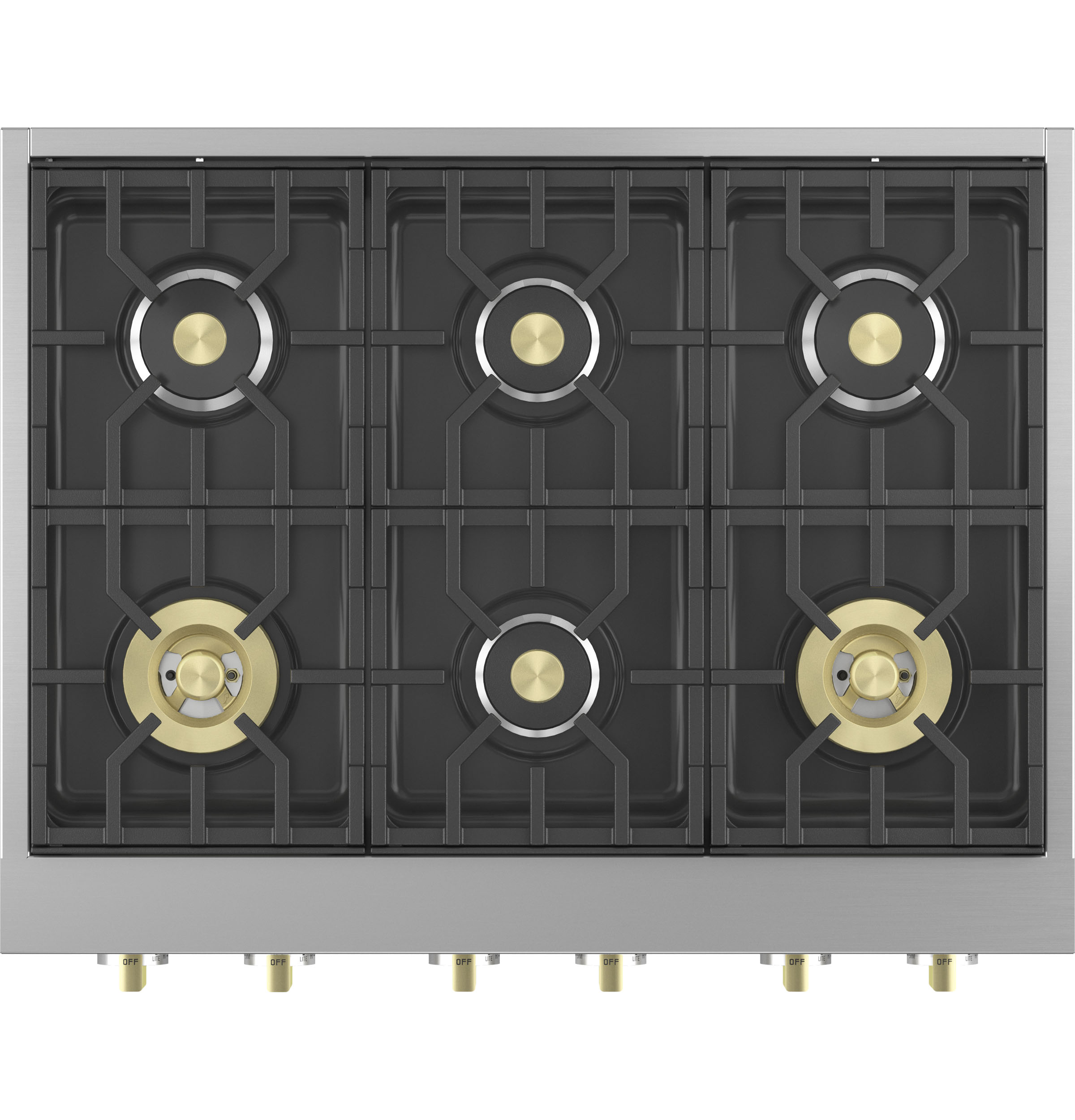 Monogram 36" Professional Gas Rangetop with 6 Burners ZGU366NTSS
